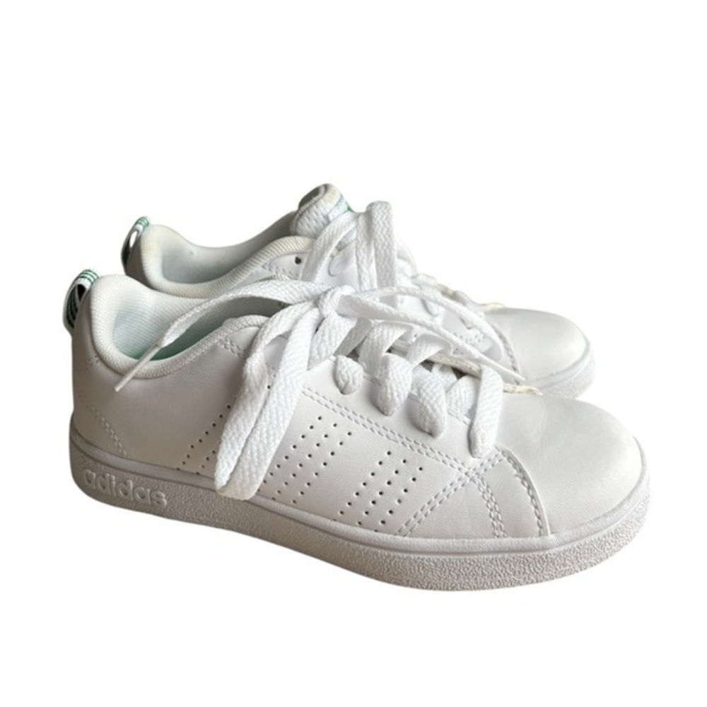 Adidas Shoes Kids White/green Sneaker VS Advantage white size 12K.
